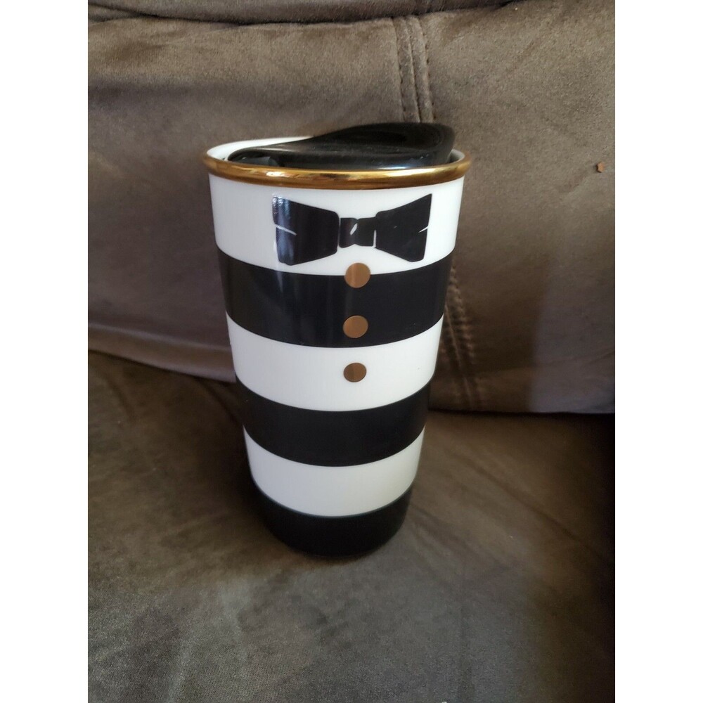 Starbucks Alice Olivia Travel Mug Tumbler Tuxedo Stacey Bendet